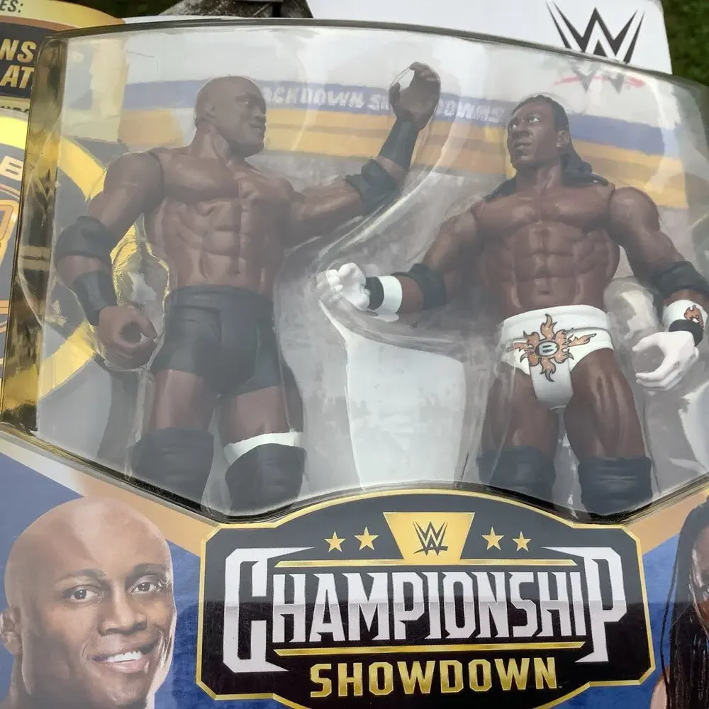 WWE Championship Showdown Bobby Lashley vs King Booker 2-Pack Side Plates New